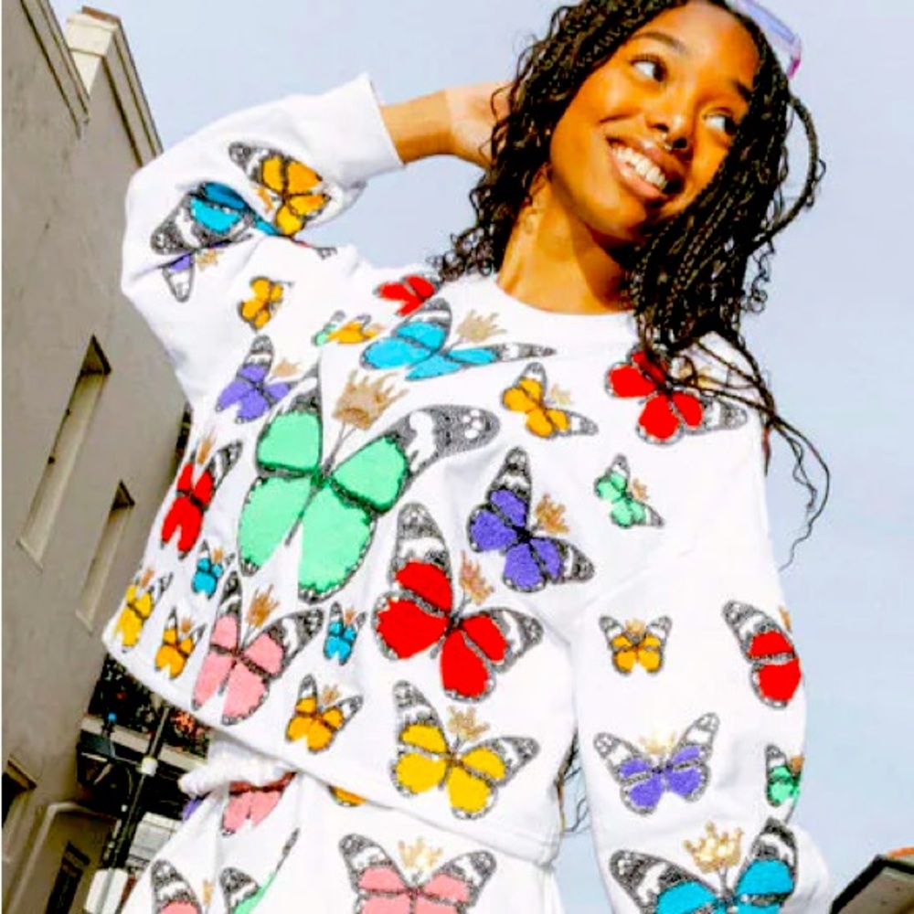 Queen of Sparkles Butterfly Sweatshirt